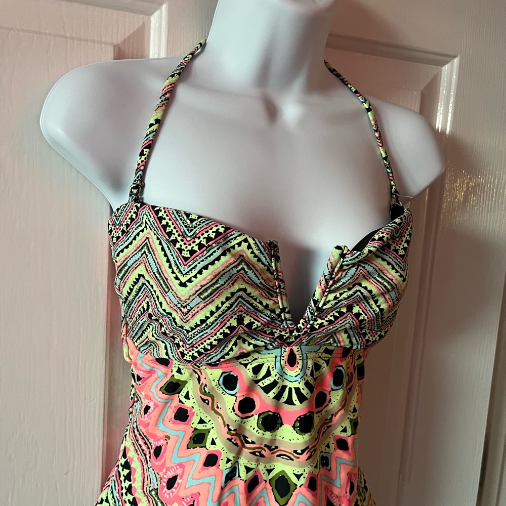 Women’s Hobie brand one piece swimsuit M multi colored - Picture 2 of 4